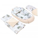 5 delni komplet Jukki Comfort Elephant's Paradise Minky
